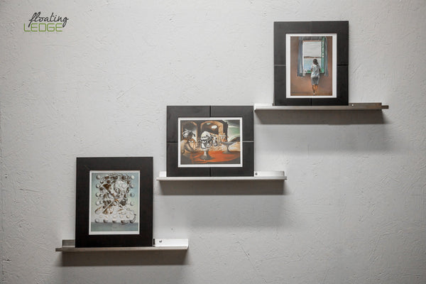 SAVE 10% WHEN YOU BUY TWO 30" Over the Range Floating Ledge , Shelf , Display Rack 3.5" deep (Set of 2 Stainless Steel)