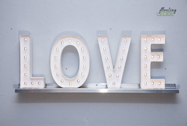 SAVE 10% WHEN YOU BUY TWO 30" Over the Range Floating Ledge , Shelf , Display Rack 3.5" deep (Set of 2 Stainless Steel)