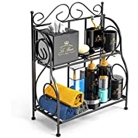 F-Color 2 Tier Kitchen Counter Spice Jars Bottle Organizer Rack only $11.99