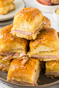 Baked Ham and Cheese Sliders