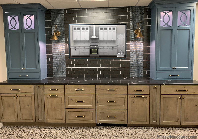 Custom Amish Cabinets In a High-Style Rustic Display