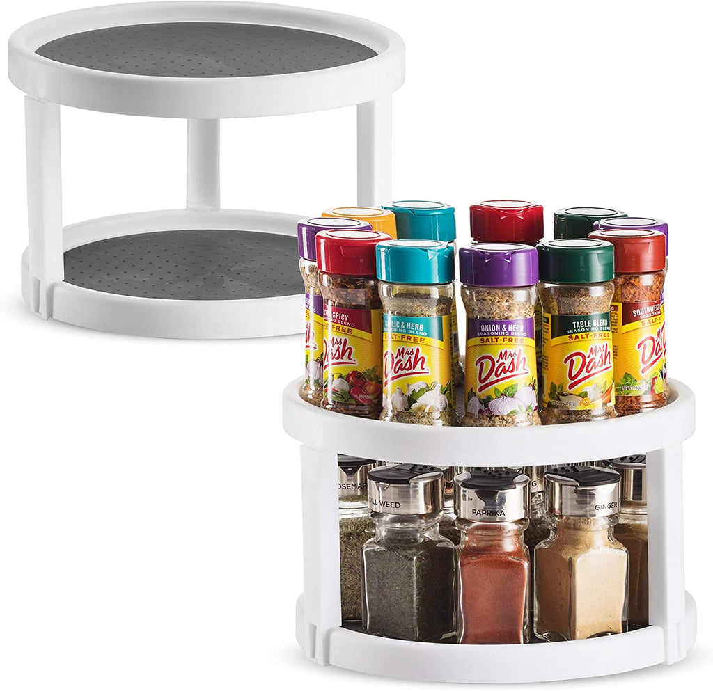$8.49 Deal on a  2 Pack Non Skid Lazy Susan Turntable Cabinet Organizer {Regularly $16.99}!