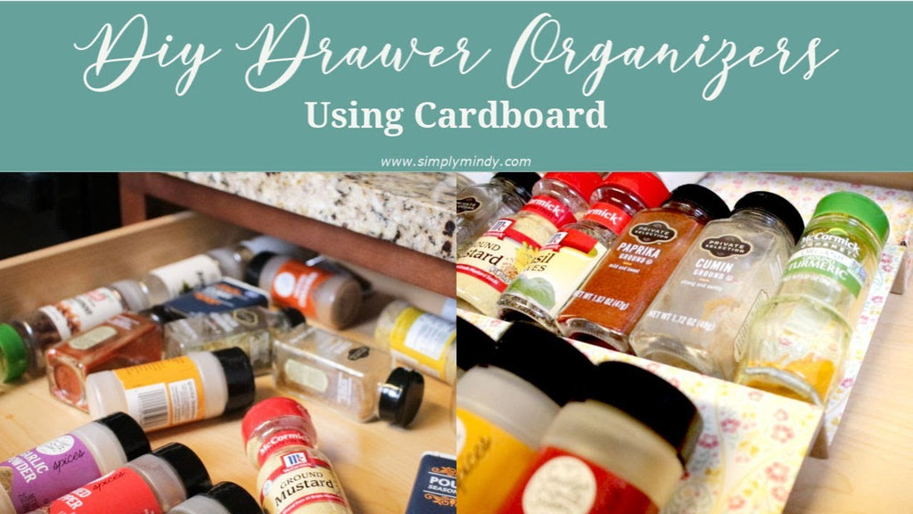 Diy Drawer Organizers for Kitchen | Spice Rack /Drawer Dividers from Cardboard [Diy organization #1] by Simply Mindy (1 year ago)