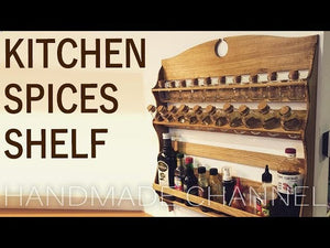 Hey, check out this cool wooden kitchen spices rack I built last weekend, do you like it ? It can contain 10 x 50ml and 10 x 100ml jars with spices and additional ...