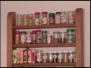 Keep your seasonings well organized and within arm's reach with this spice rack