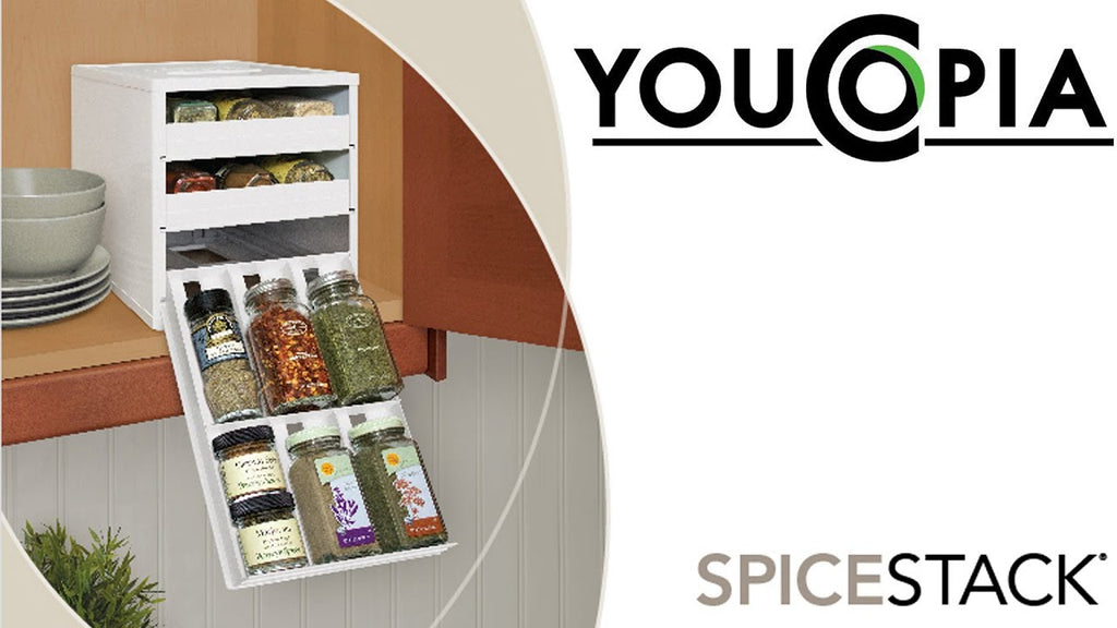 YouCopia SpiceStack 18 Bottle Spice Rack Organizer with Universal Drawers by Mt Baker Mercantile (5 years ago)