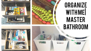 Organize With Me| My Master Bathroom Cupboards and Drawers.
