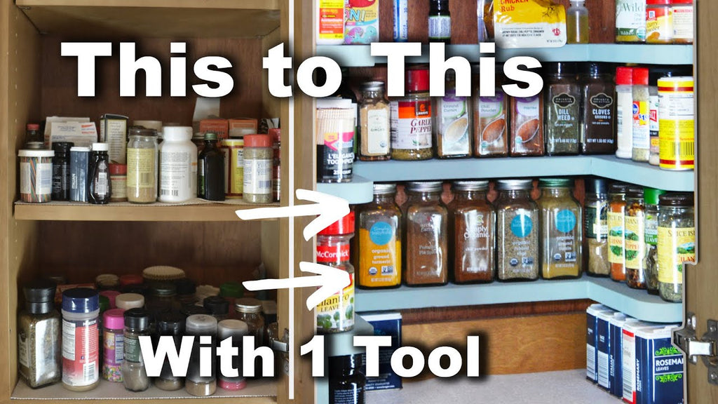 I built these diy spice rack shelves with only a Jigsaw and a few accessories