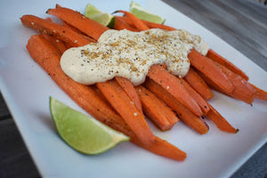 Dukkah-Roasted Carrots with Lime-Tahini Yogurt + 2019 St