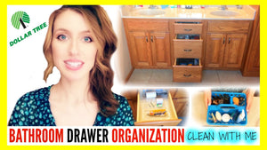 Bathroom Drawer Organization video on how to organize any bathroom drawer