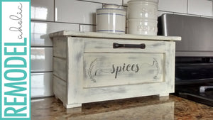 Kitchen Spice Storage Idea: DIY Pull Out Spice Bin for Counter Top by Remodelaholic (3 years ago)
