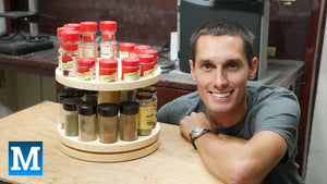 This is how I made a spice rack that spins