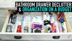 I'm kicking off a new series Spring Declutter & Get Organized! Starting with How to Organize Bathroom Drawers on a Budget