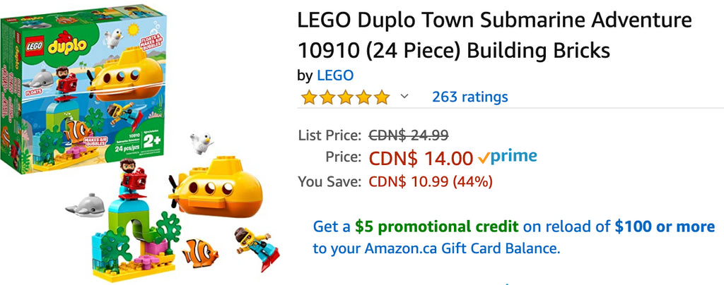 Amazon Canada Deals: Save 44% on LEGO Building Bricks + 40% on Revlon Magnified Mascara + 22% on Hamilton Beach Grill+ More Offers