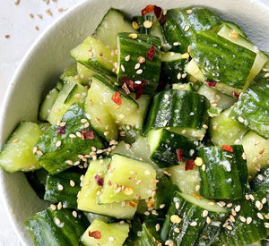 Asian Smashed Cucumber Salad [Vegan]