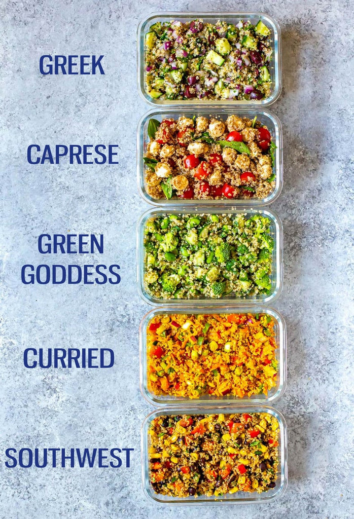 5 Easy Quinoa Salad Recipes {Meal Prep}