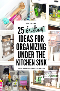 25 Brilliant Ideas for Organizing Under the Kitchen Sink