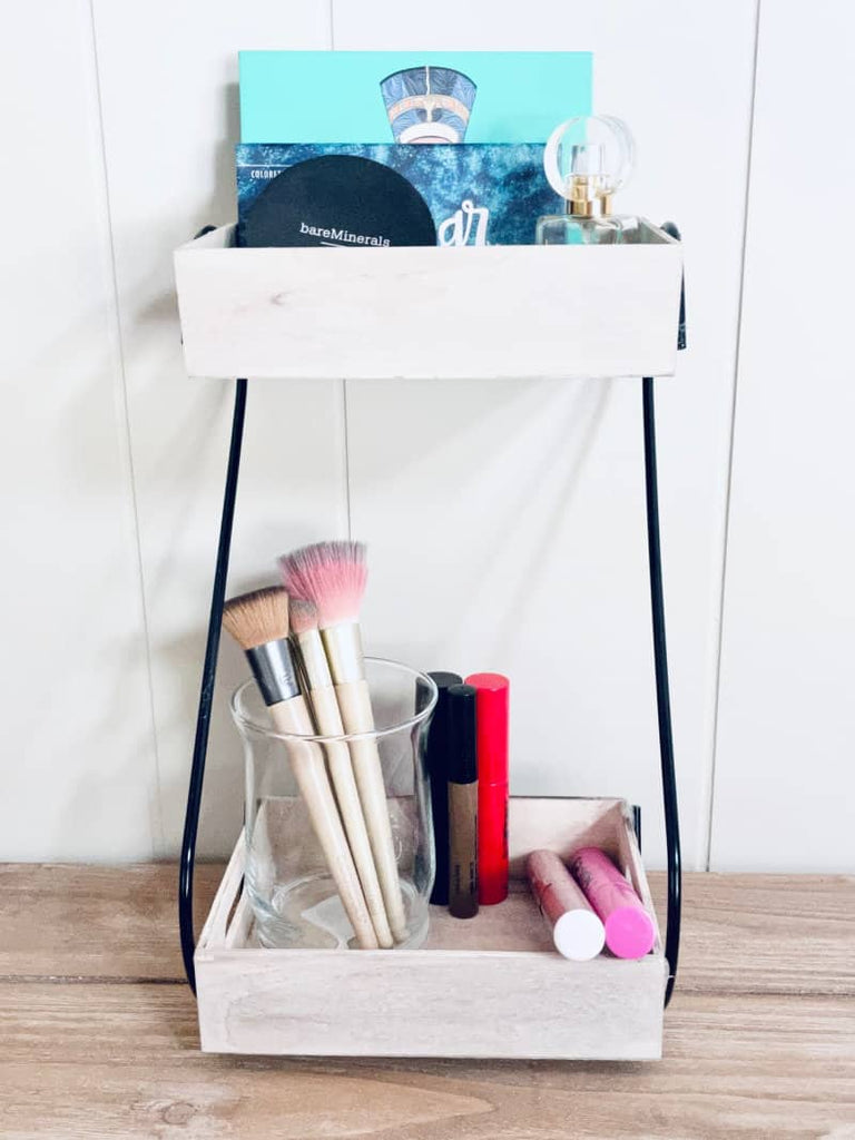 DIY Dollar Tree Makeup Organizer