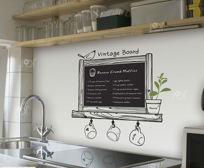 Ikea Kitchen Chalkboard Wall