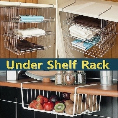 Small Spaces Under Shelf Storage