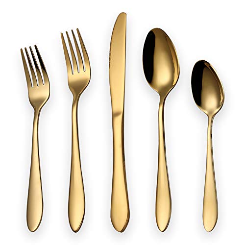 21 Top Gold Flatware Set | Flatware Sets