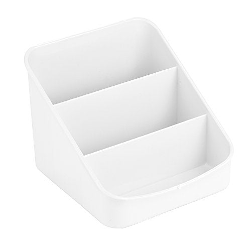 iDesign Linus Spice Packet Organizer Bin for Kitchen Pantry, Cabinet, Countertops - White