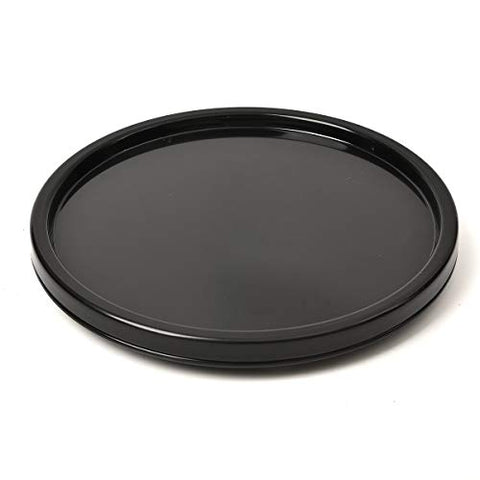 TamBee Lazy Susan Cabinet Turntable -Spice Organizer Tray for Kitchen Pantry Cabinet, Countertops - 7.5", Black