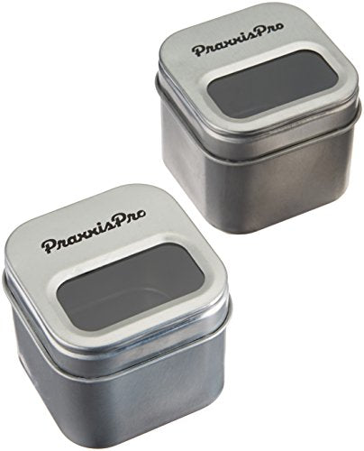 PraxxisPro Magnetic Paper Clip Holder, All Steel Design, Set of 2