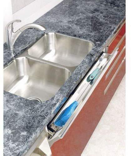 Rev-A-Shelf 14-1/4 in Stainless Steel Tip-Out Tray Silver