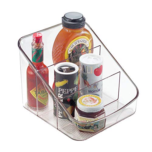 iDesign Linus Spice Packet Organizer Bin for Kitchen Pantry, Cabinet, Countertops - Clear