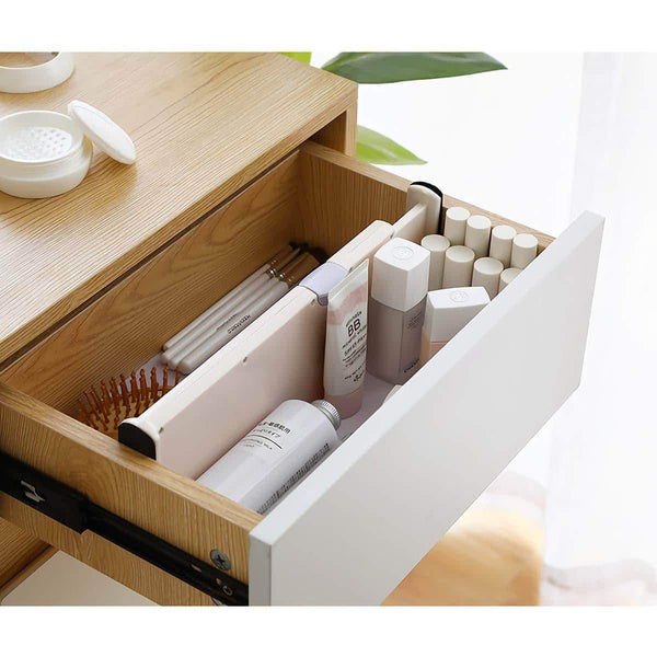 Organize with kingrol 4 pack adjustable drawer organizer dividers with foam ends for kitchen dresser bedroom bathroom office storage