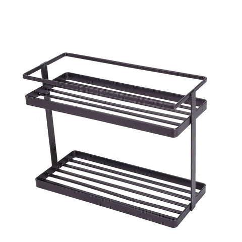 2 Tier Countertop Spice Rack,GONGSHI Kitchen Pantry Stand Shelf Organizer (10.8Lx4.8Wx8.3H)