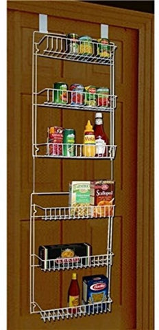 Smilingtree,Storage-Dynamics-5-Foot-Over-The-Door-Rack-Organizer-Kitchen-Pantry-Spice-Shelf,kitchen organizer door