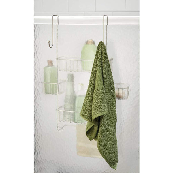 Great idesign metalo bathroom over the door shower caddy with swivel storage baskets for shampoo conditioner soap 22 7 x 10 5 x 8 2 satin