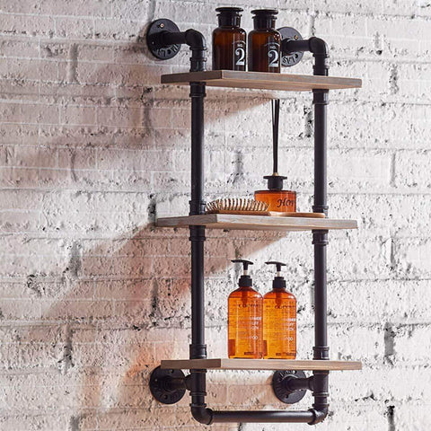 Results warm van industrial pipe wood wall mount shelves retro clapboard tool shelf bathroom kitchen accessories storage cabinet towel rack