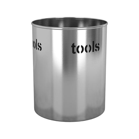 nu steel TG-UH-15 Utensils Holder, 7.5'' H x 7.5'' W x 7.5'' D, Brushed